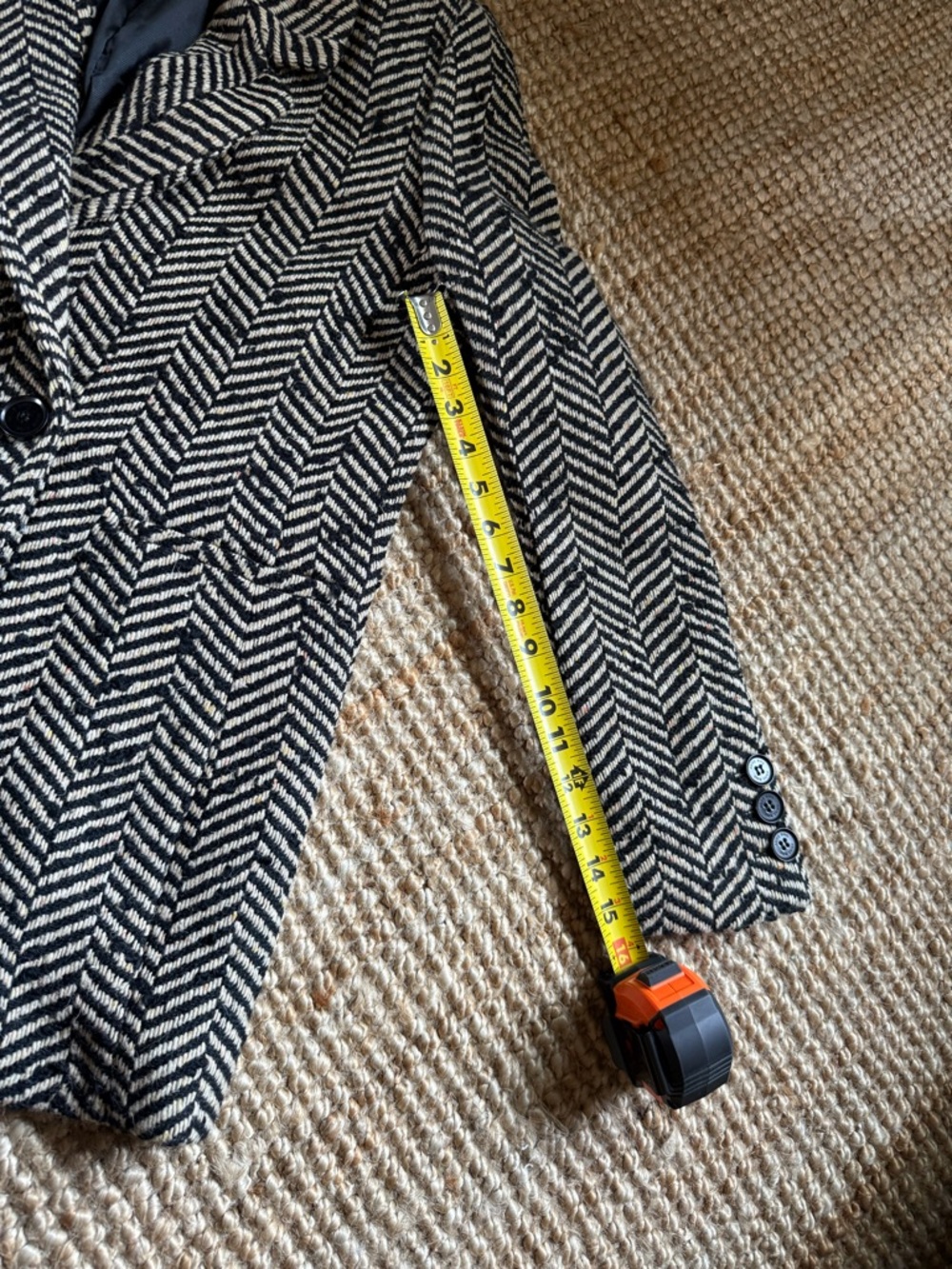 ⚜️ ANINE BING DIANA FISHBONE BLAZER IN EXCELLENT CONDITION SZ SMALL ⚜️ - Picture 14 of 16